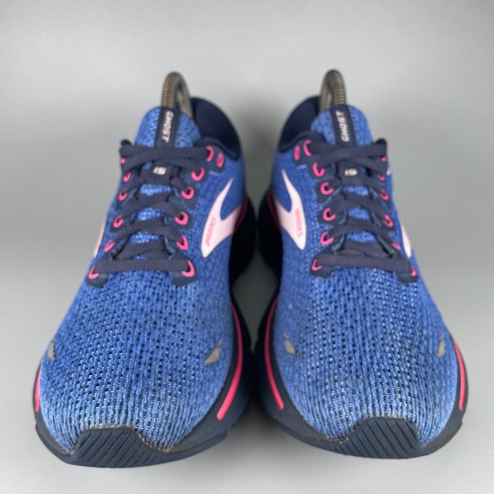 Brooks Ghost 15 Women's Size 8.5 Blue Pink Black Athletic Running Shoes Sneakers - Picture 2 of 9